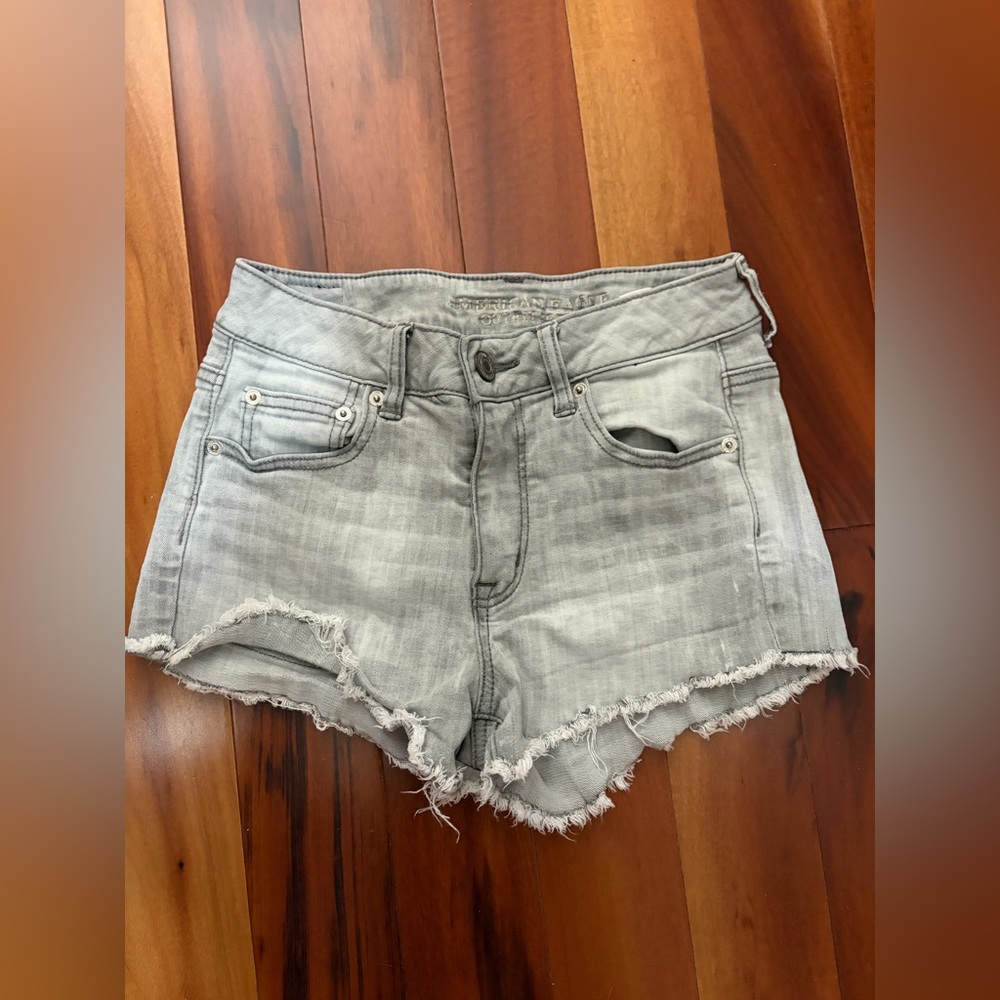 American Eagle Outfitters Light Gray Jean Shorts